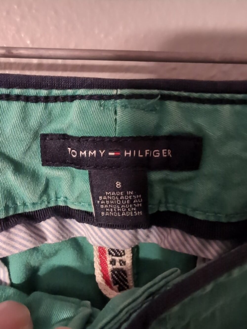 Tommy Hilfiger Green Women's Chino Skinny Leg Pants Size 8 Pockets - Picture 3 of 10